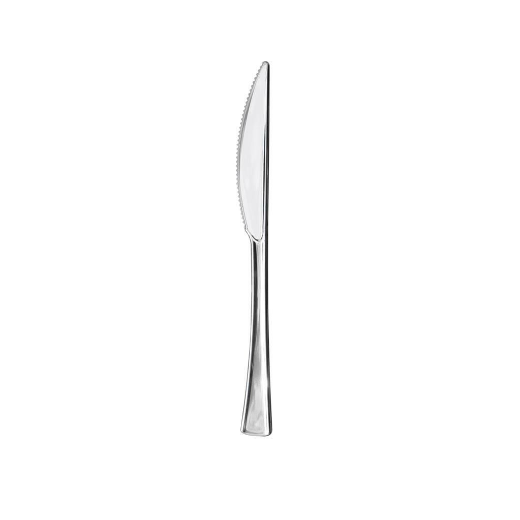 Set 50 Pezzi Coltello Tavola 19 cm Cromo - Gold Plast