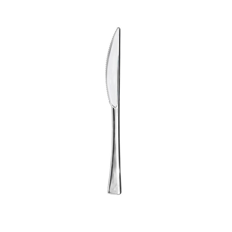 Set 50 Pezzi Coltello Tavola 19 cm Cromo - Gold Plast