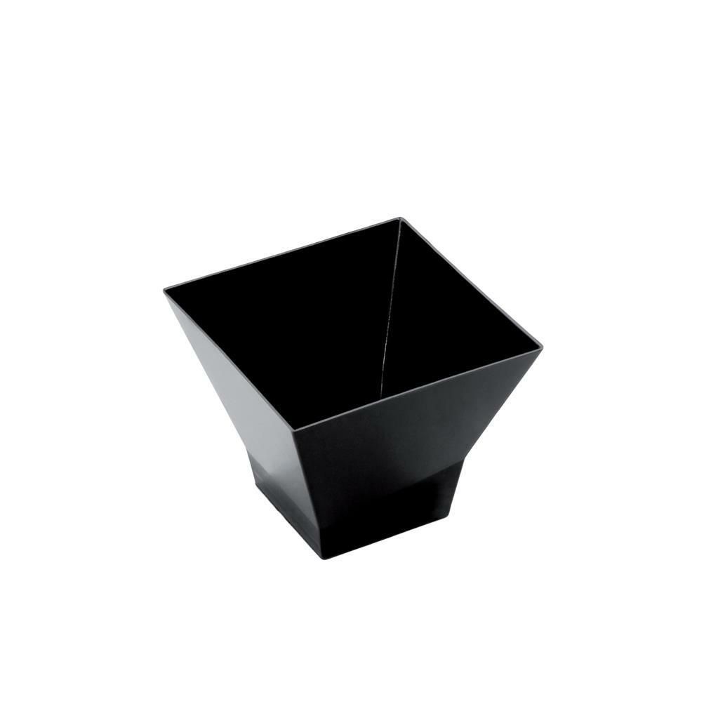 Set 25 Pezzi Coppetta Pagoda 9 cl Nero - Gold Plast
