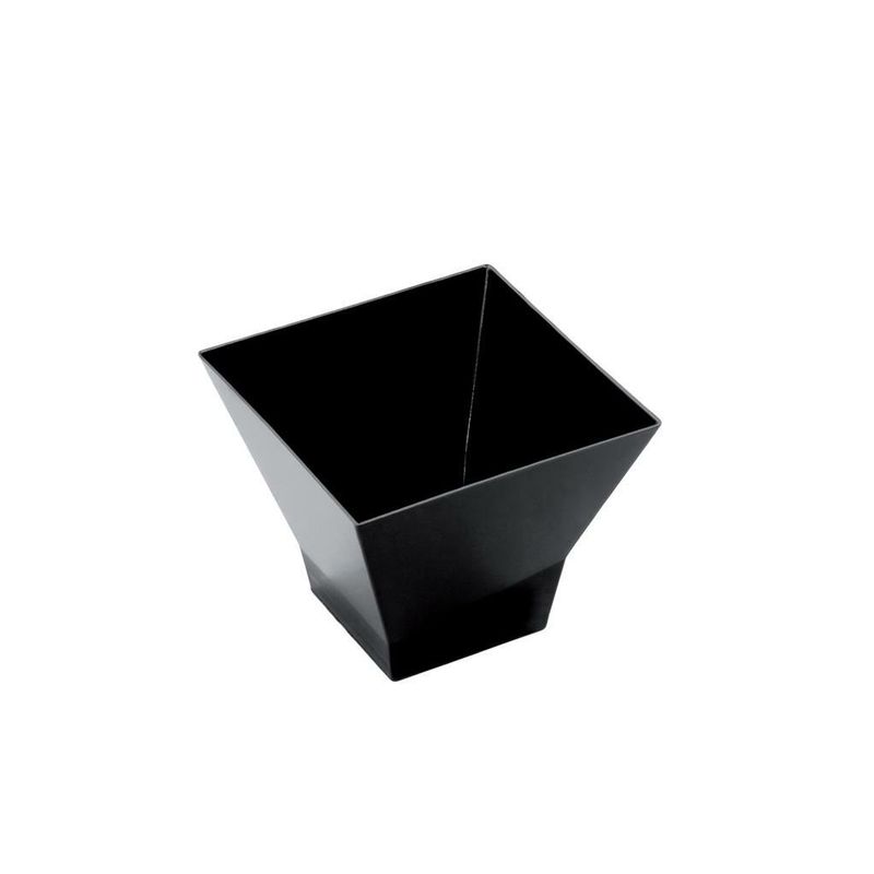 Set 25 Pezzi Coppetta Pagoda 9 cl Nero - Gold Plast