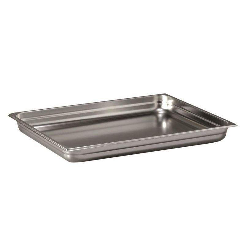 Vasca GN 2/1 65 x 53 cm H 10 cm Liscia Gastronorm - Inoxmacel