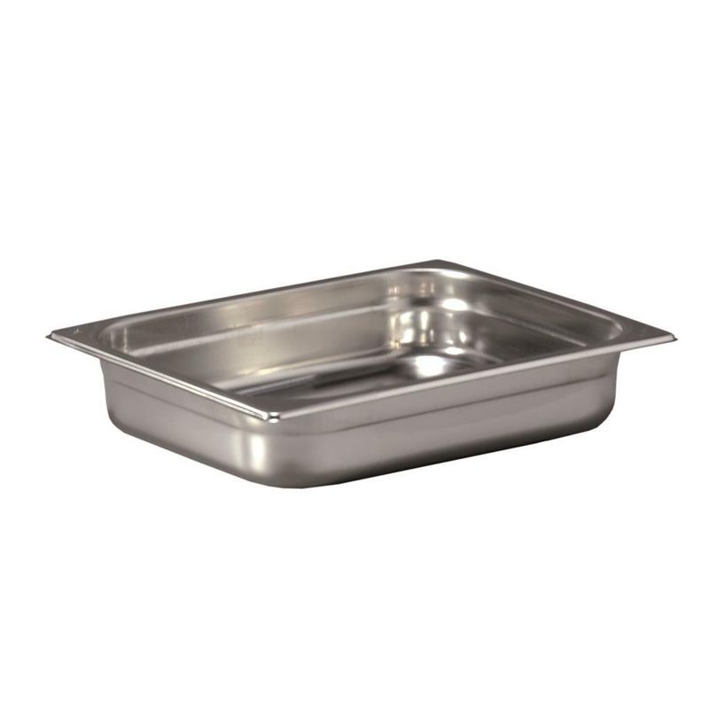 Vasca GN 1/2 32,5 x 26,5 cm H 6,5 cm Liscia Gastronorm - Inoxmacel