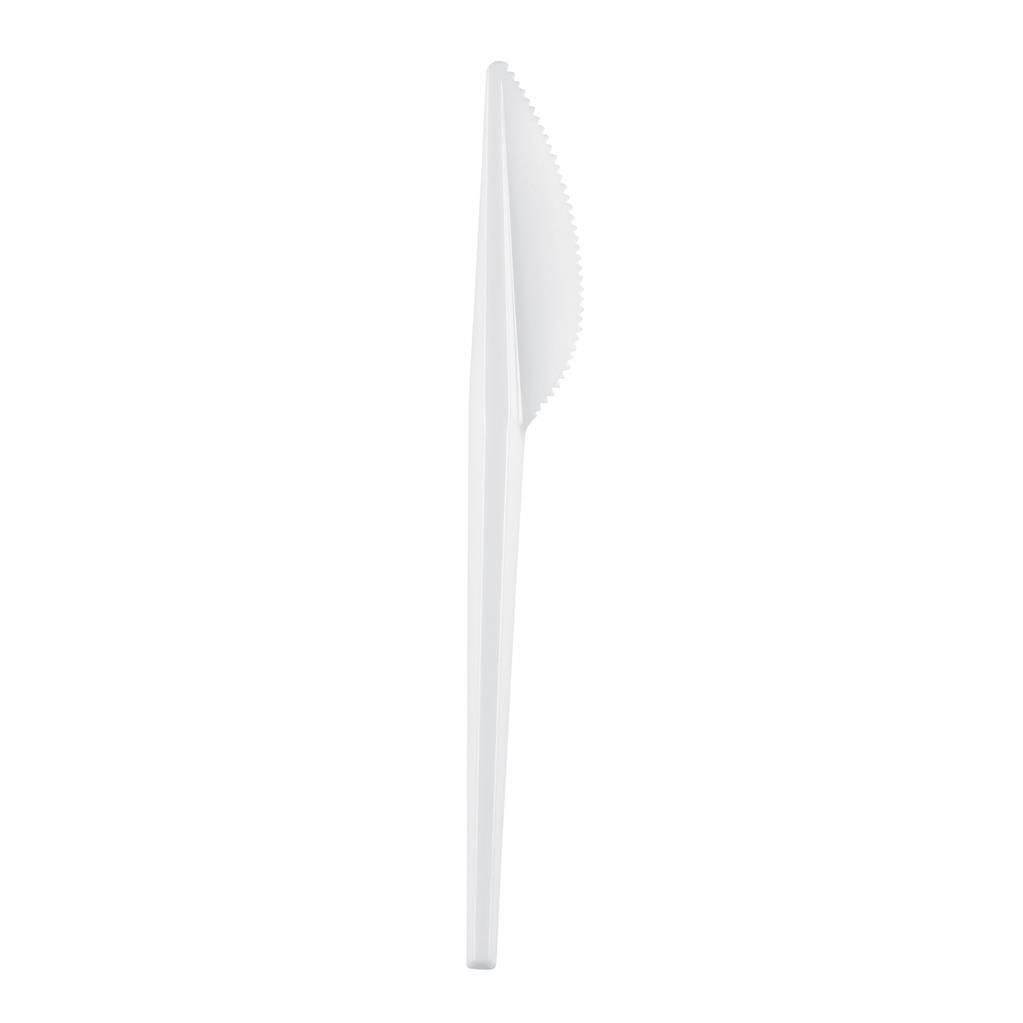 Set 100 Pezzi Coltello 16,5 cm Bianco - Gold Plast
