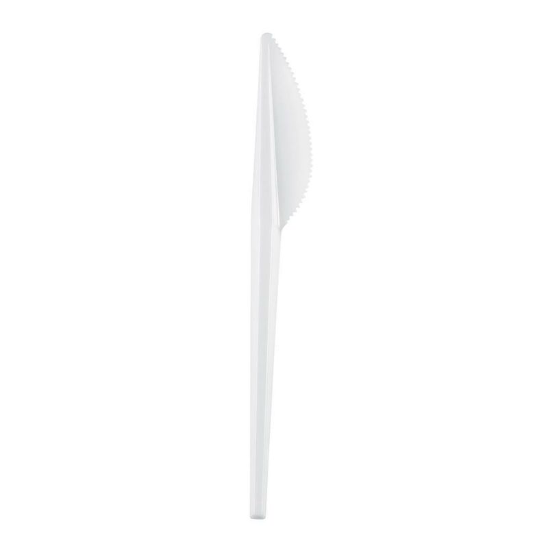 Set 100 Pezzi Coltello 16,5 cm Bianco - Gold Plast