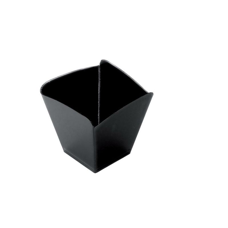 Set 25 Pezzi Coppetta Onda 9 cl Nero - Gold Plast