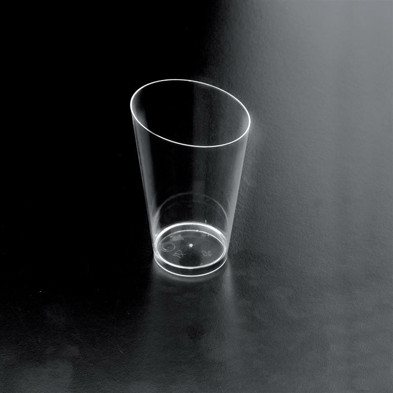 Set 25 Pezzi Bicchiere Conico Alto 7 cl Trasparente - Gold Plast