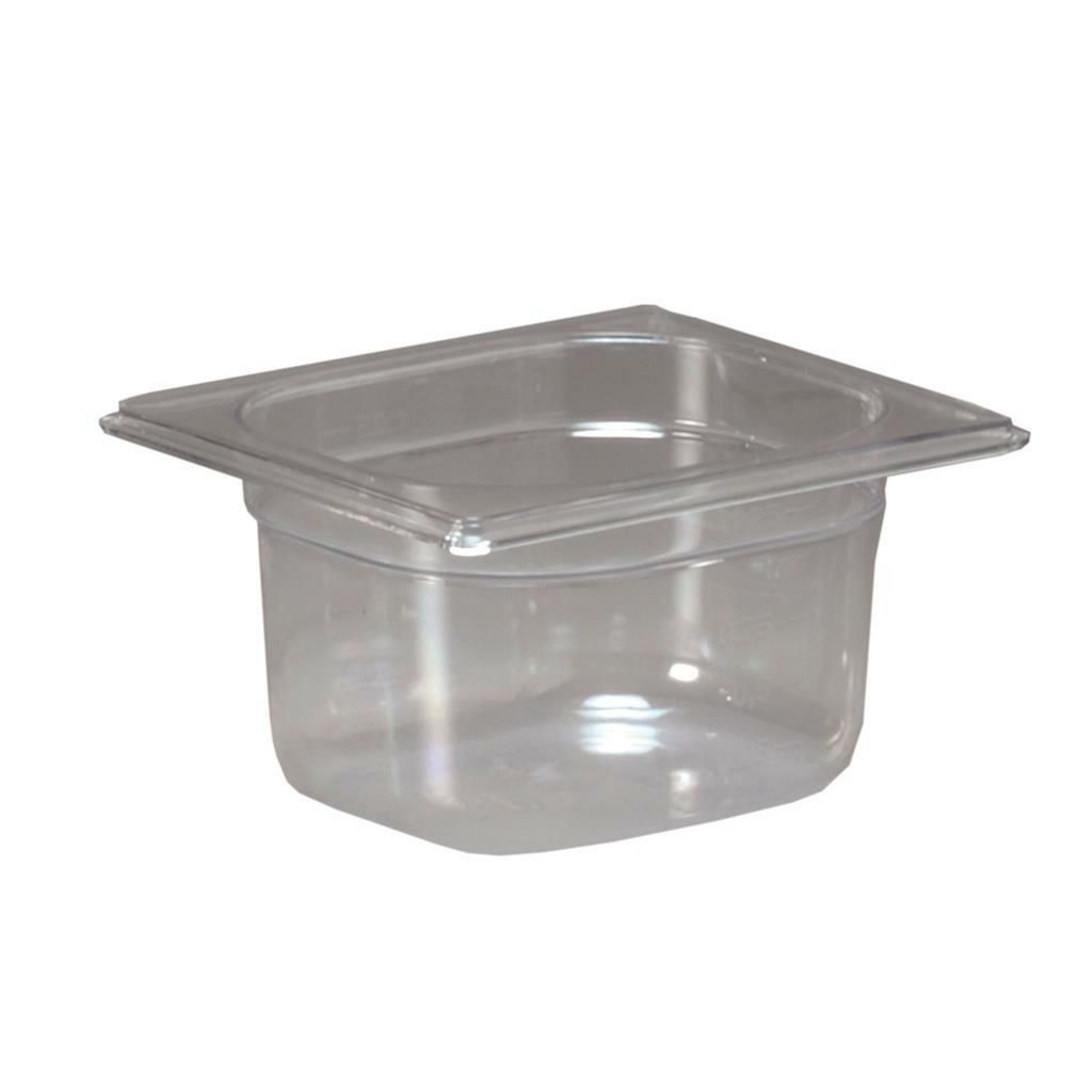 Vasca Gastronorm GN 1/6 17,6 x 16,2 cm H 6,5 cm Policarbonato - Inoxmacel