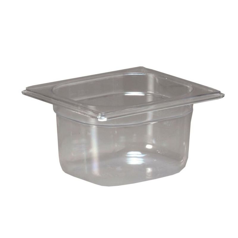 Vasca Gastronorm GN 1/6 17,6 x 16,2 cm H 6,5 cm Policarbonato - Inoxmacel
