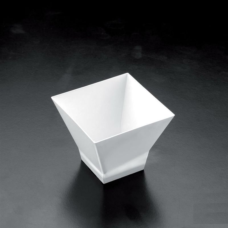 Set 25 Pezzi Coppetta Pagoda 9 cl Bianco - Gold Plast