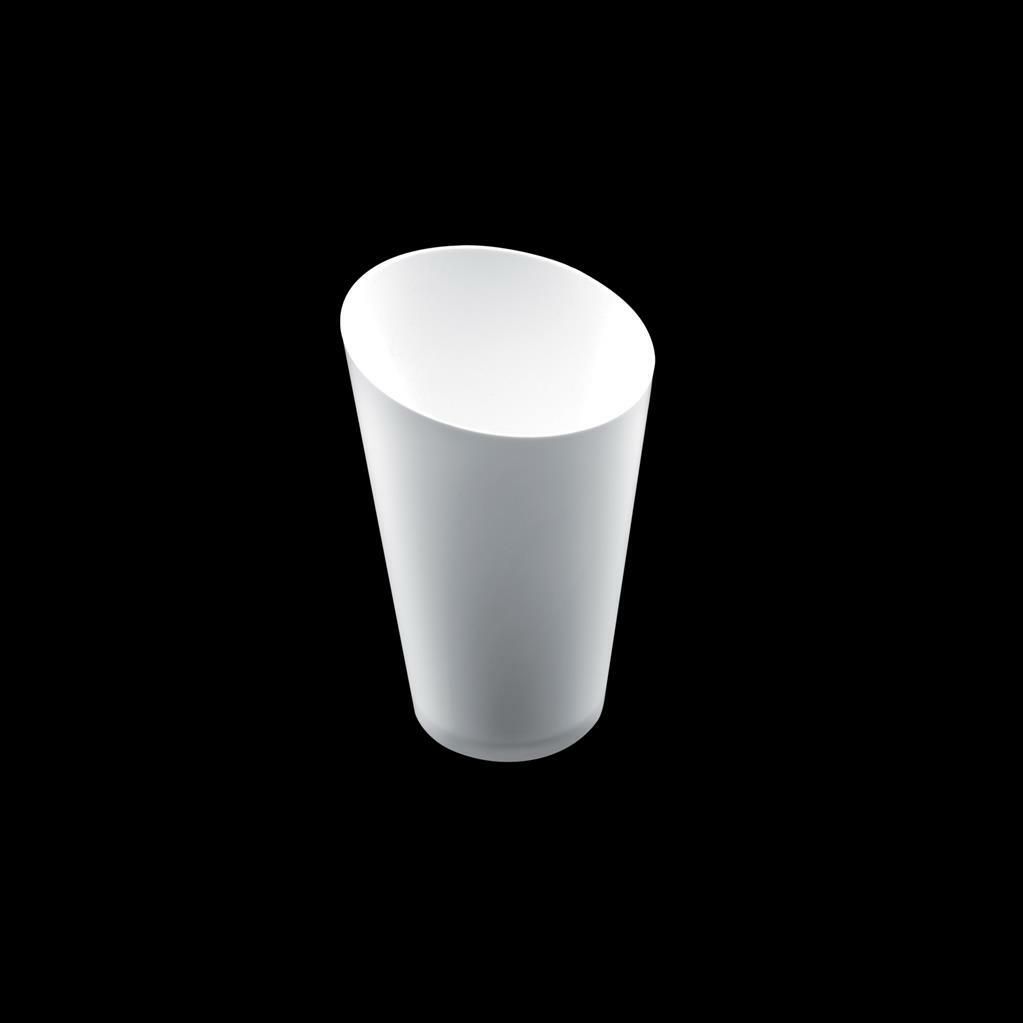 Set 25 Pezzi Bicchiere Conico Alto 7 cl Bianco - Gold Plast