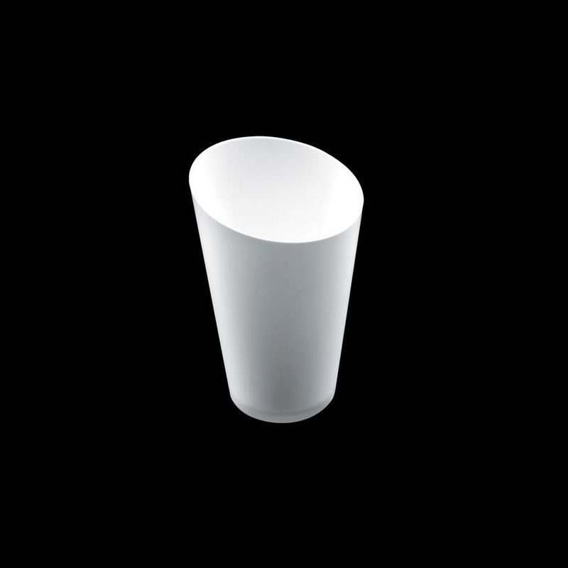 Set 25 Pezzi Bicchiere Conico Alto 7 cl Bianco - Gold Plast