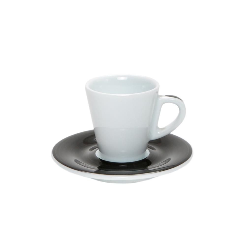 Tazza Caffè con Piatto 8 cl Nero Favorita - Ancap
