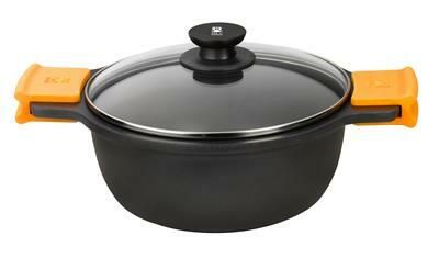 Casseruola Alta 2 Manici con Coperchio 24 cm Efficient - Pintinox