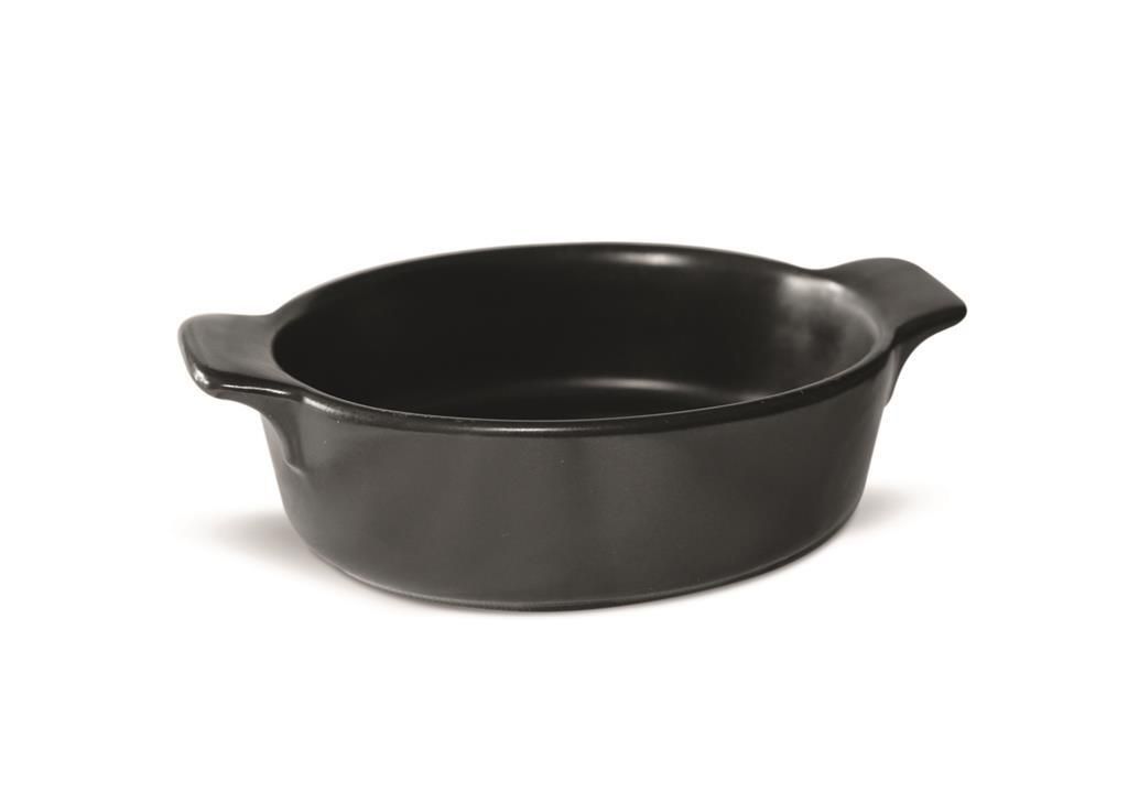 Tegame Ovale 13 x 8,2 cm Stoneware Nero Opaco - Mps