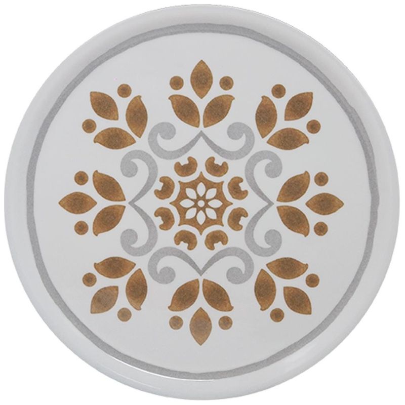 Piatto Pizza 33 cm Calliope Z127 Napoli Grigio Tortora - Saturnia