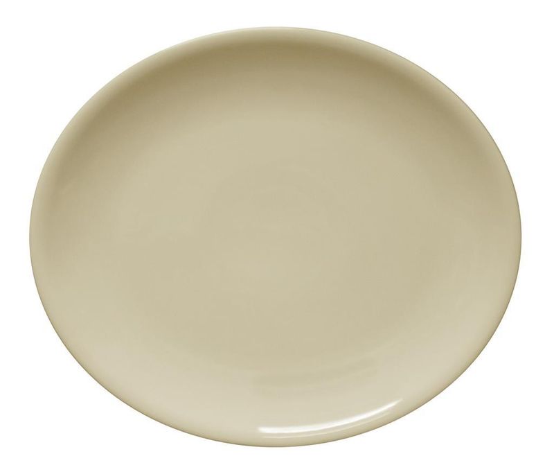 Piatto Ovale 34 cm Siviglia Crema - Saturnia