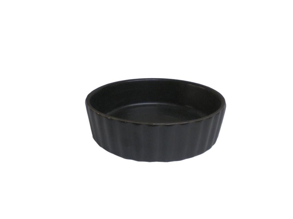 Tortiera 11 cm Stoneware Nero Opaco - Mps