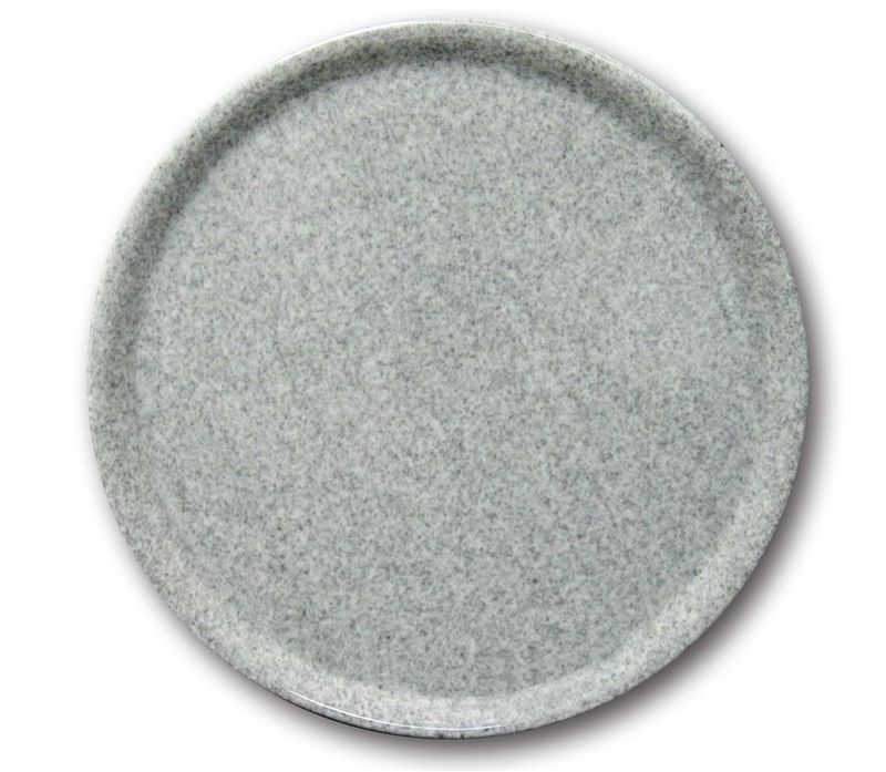 Piatto Pizza 33 cm Napoli Granito Grigio - Saturnia