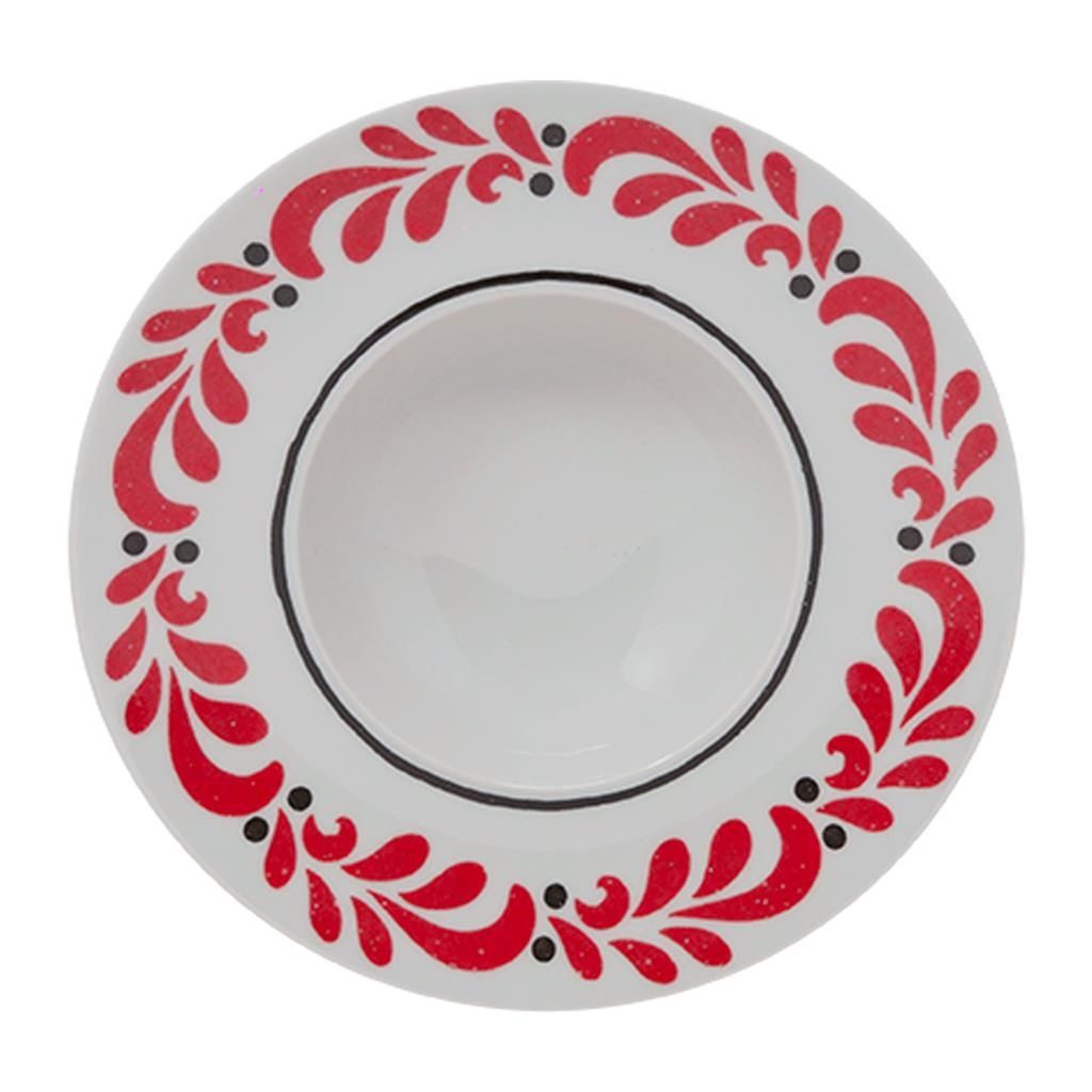 Coppa Bowl K 27,5 cm Calliope Z125 Napoli Nero Rosso - Saturnia