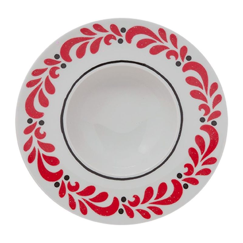 Coppa Bowl K 27,5 cm Calliope Z125 Napoli Nero Rosso - Saturnia