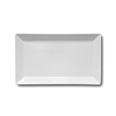 Piatto Rettangolare 29 x 17,5 cm Segmenti Bianco - Saturnia