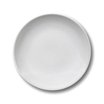 Piatto Fondo 22 cm Segmenti Bianco - Saturnia