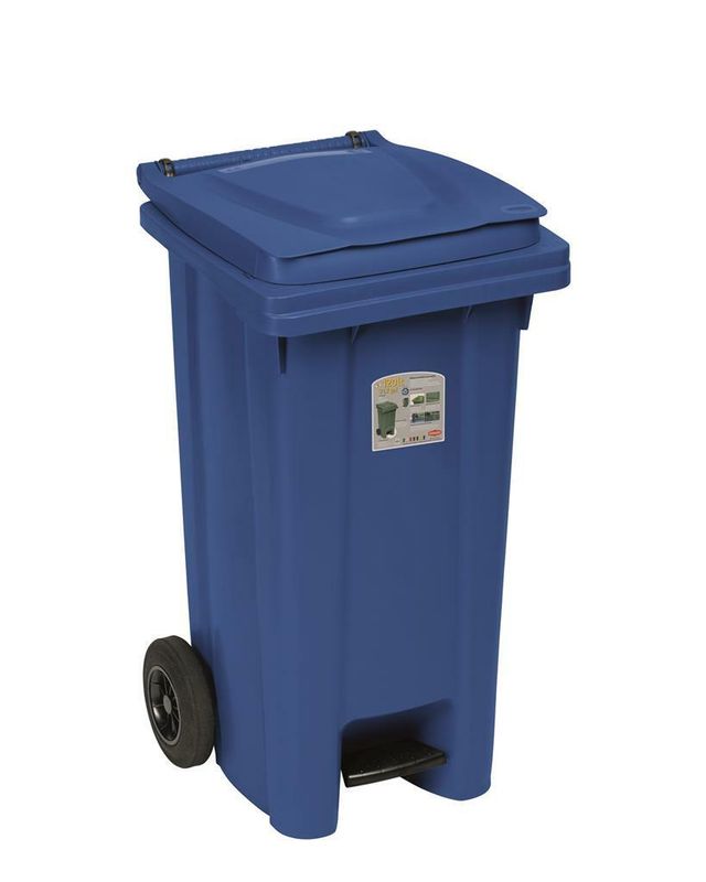 Bidone Raccolta Differenziata 120 l Blu - Stefanplast