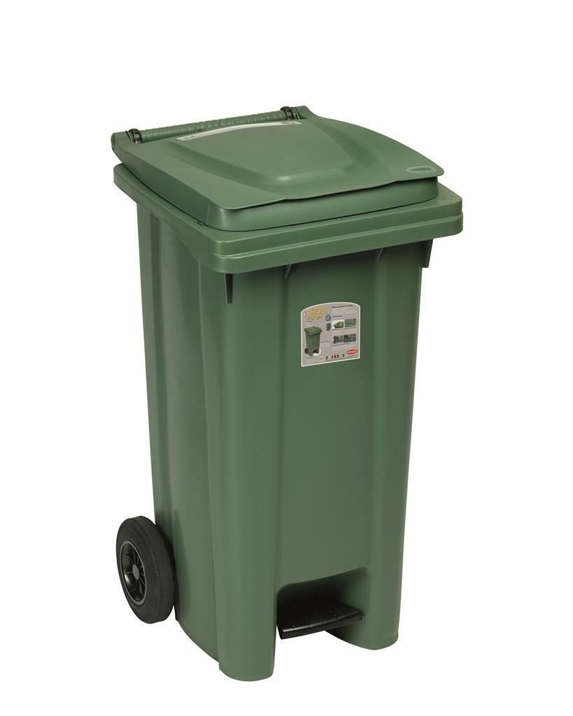 Bidone Raccolta Differenziata 120 l Verde - Stefanplast