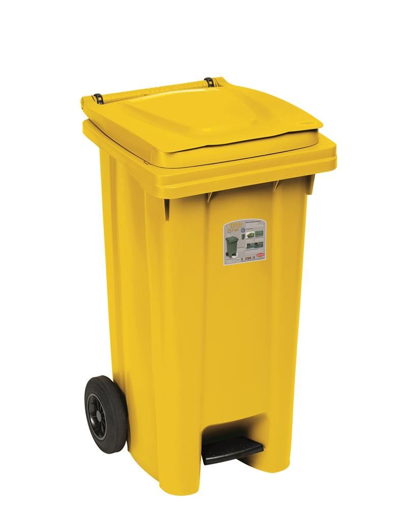 Bidone Raccolta Differenziata 120 l Giallo - Stefanplast
