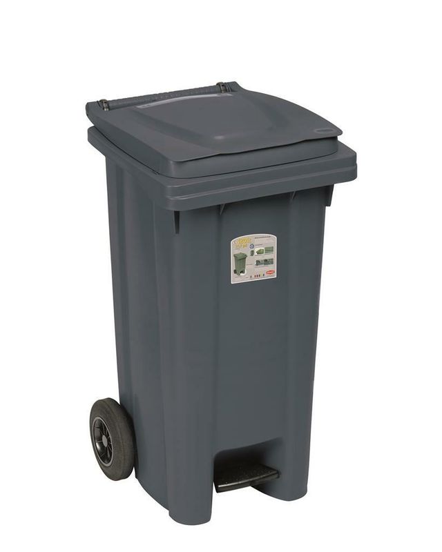 Bidone Raccolta Differenziata 120 l Grigio - Stefanplast