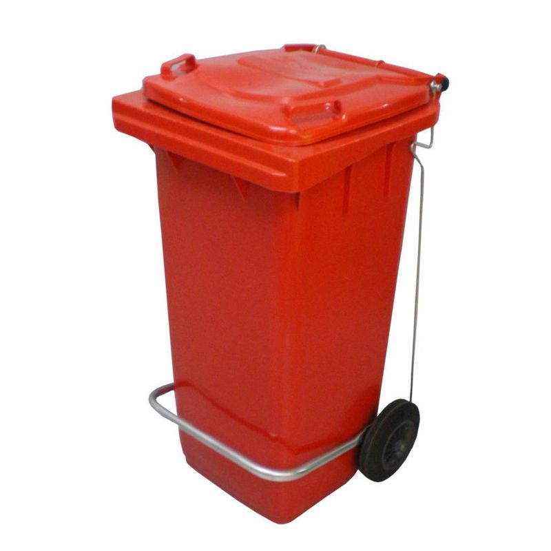 Bidone Raccolta Differenziata 120 l Rosso - Sss