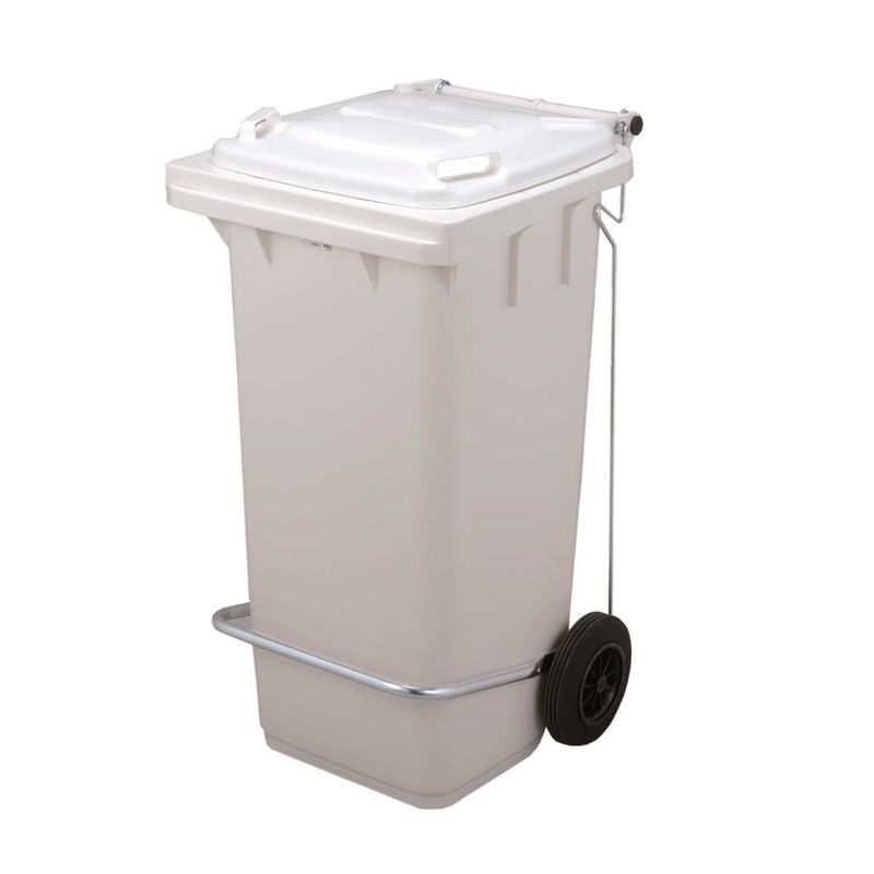 Bidone Raccolta Differenziata 120 l Bianco - Sss