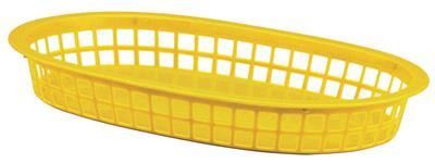 Cestino Ovale 28 x 18 cm Giallo - Piazza