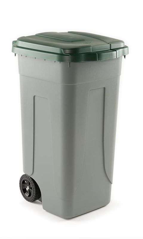 Bidone Raccolta Differenziata 100 l Grigio/Verde - Sss