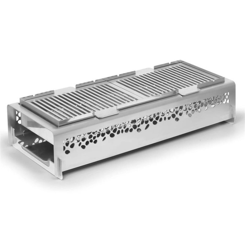 Grill BBQ Rettangolare Doppio 66x26 cm Grillbox - Pujadas