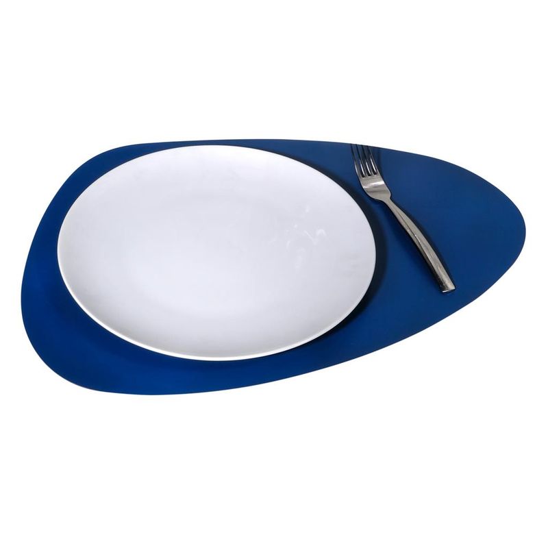 Set 4 Pezzi Tovaglietta Goccia 43 x 26 cm Lake/Nero Colour - Tirolix