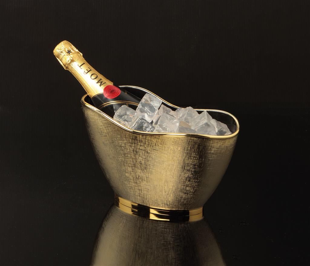 Spumantiera Petit Royal 1 Bottiglia 27 x 14 cm Oro Buffet - Mc