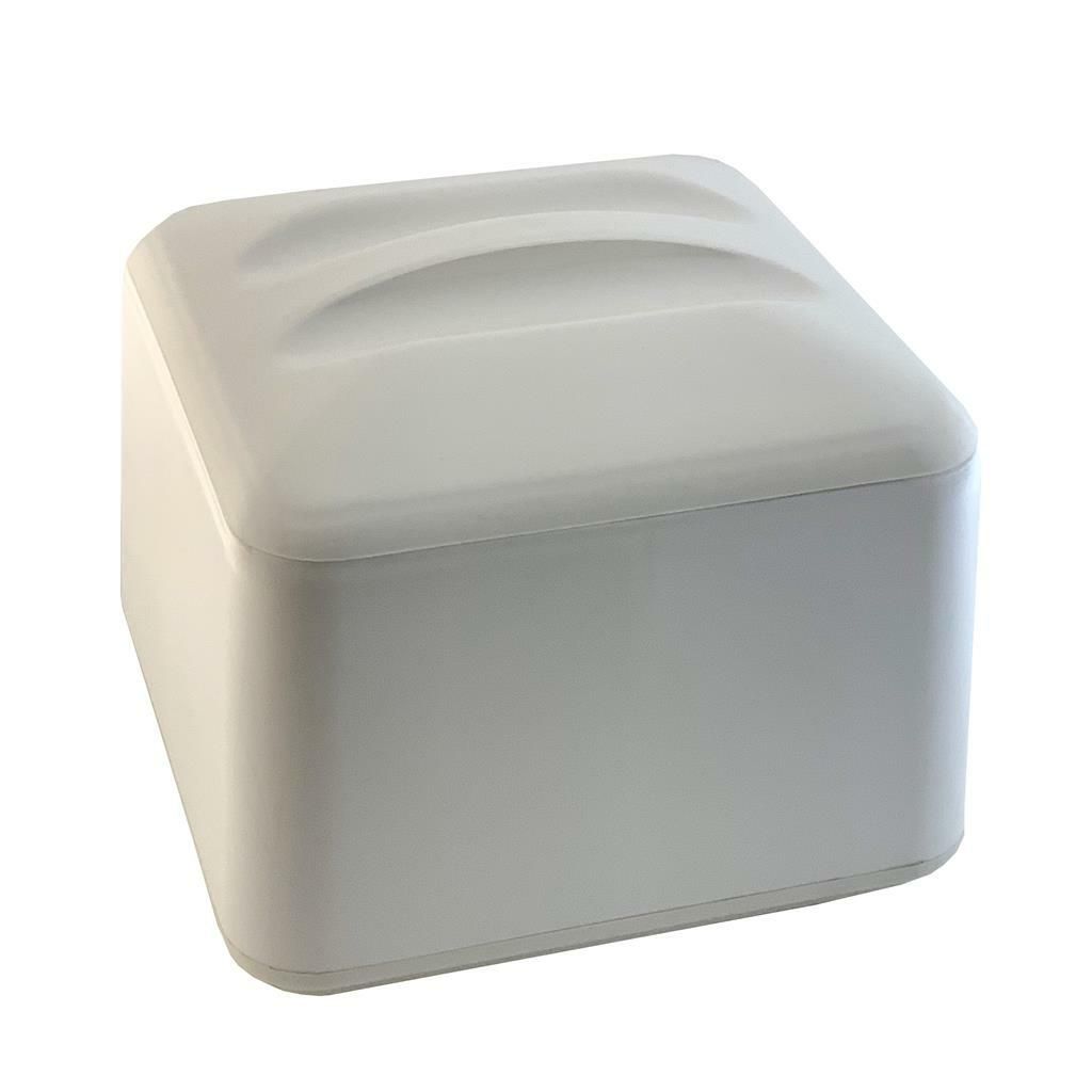 Porta Ghiaccio Quadro con Coperchio 24 x 24 cm Bianco - Mc