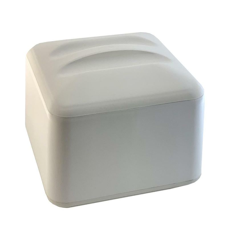 Porta Ghiaccio Quadro con Coperchio 24 x 24 cm Bianco - Mc