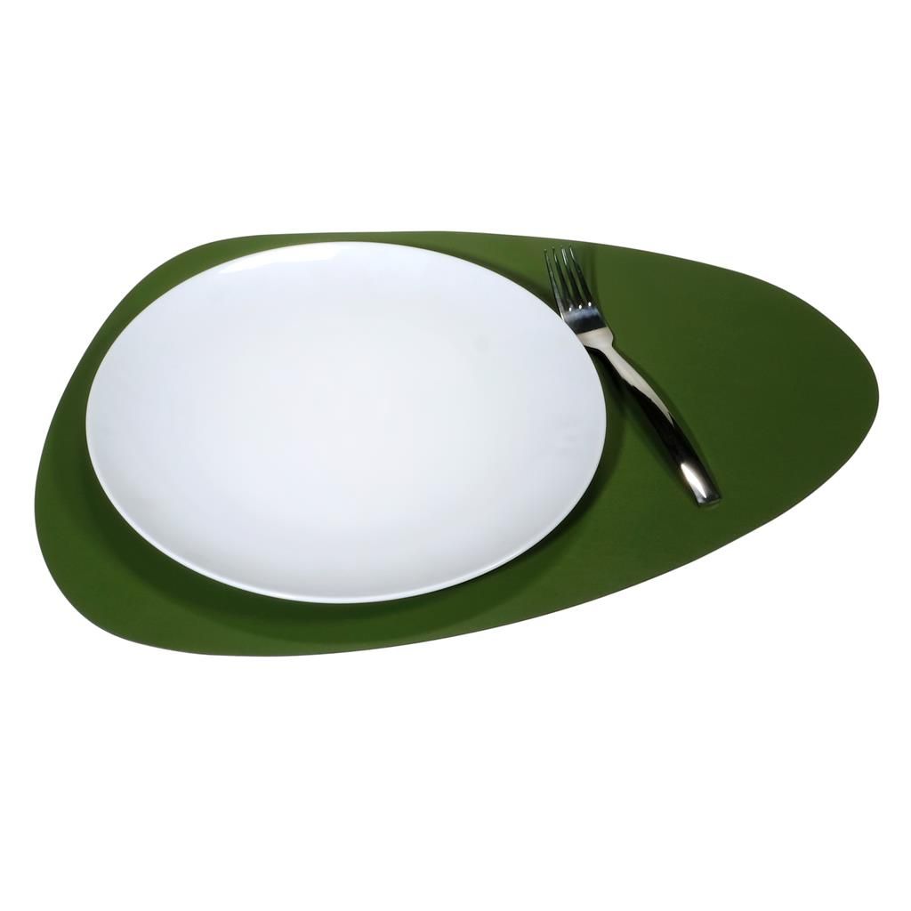 Set 4 Pezzi Tovaglietta Goccia 43 x 26 cm Bosco/Nero Colour - Tirolix
