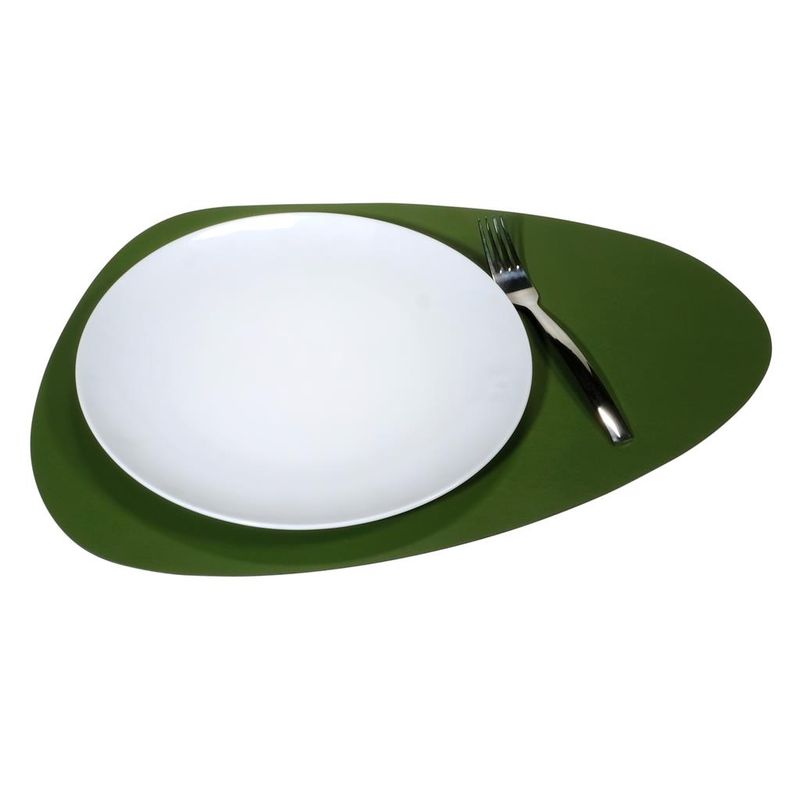 Set 4 Pezzi Tovaglietta Goccia 43 x 26 cm Bosco/Nero Colour - Tirolix