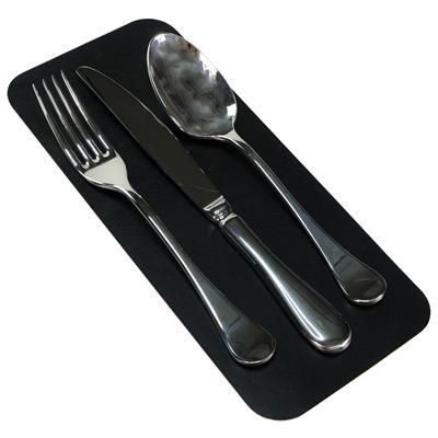 Set 4 Pezzi Poggiaposate 27 x 12 cm Tan/Nero Colour - Tirolix