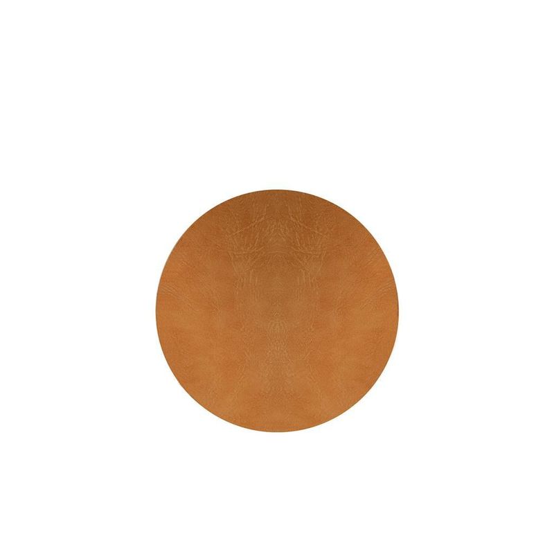 Set 4 Pezzi Sottobicchiere Tondo 11 cm Tan/Nero Colour - Tirolix