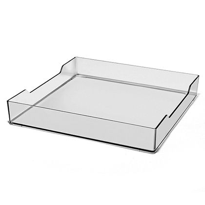Vassoio Quadro 30 cm Urban Trasparente - Brevetti Waf