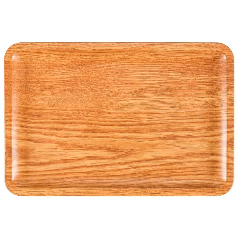 Vassoio Rettangolare Melamina 34 x 23 cm Bliss Effetto Legno - Tirolix