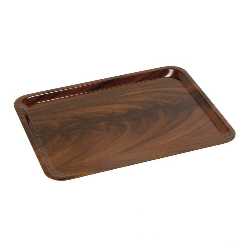 Vassoio 39 x 28 cm Mogano Gold - Monetti