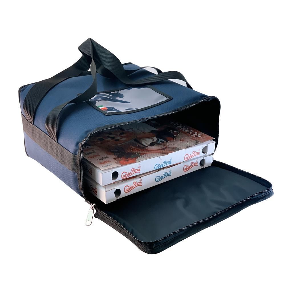 Borsa Termica per 5 Pizze 40 x 35 cm Delivery Blu - MC