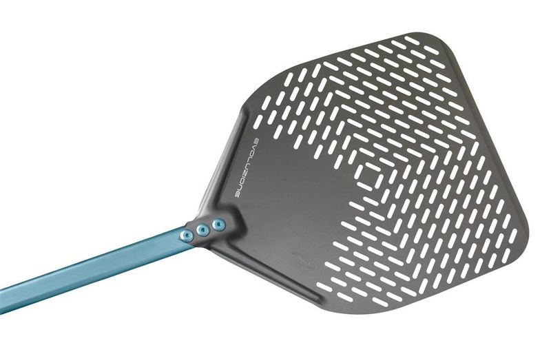 Pala Pizza Rettangolare Forata 36 x 36 cm Evoluzione - Gi.Metal