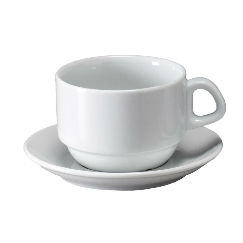 Tazza Caffè con Piatto 10 cl Impilabile - Apulum