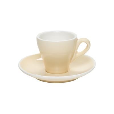 Set 6 Pezzi Tazza Caffè con Piatto 8 cl Breakfast Avorio - Tirolix